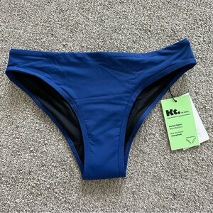 KT by Knix Period Swim Bikini Bottom, Shady Blue, Size‎ Small